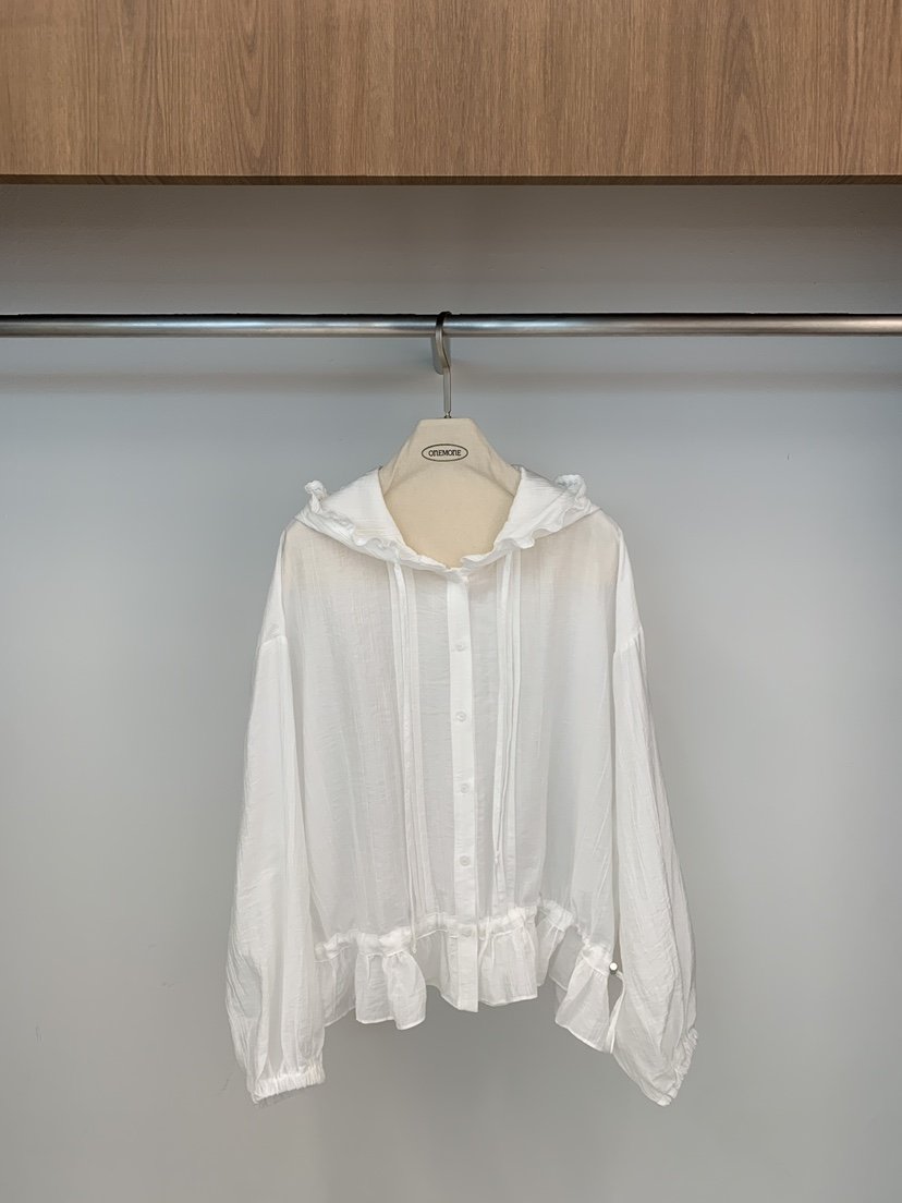 ONE MONE韓國代購女士新品26春夏推薦休閑時尚襯衫蕾絲衫ONE MONE襯衫/蕾絲衫