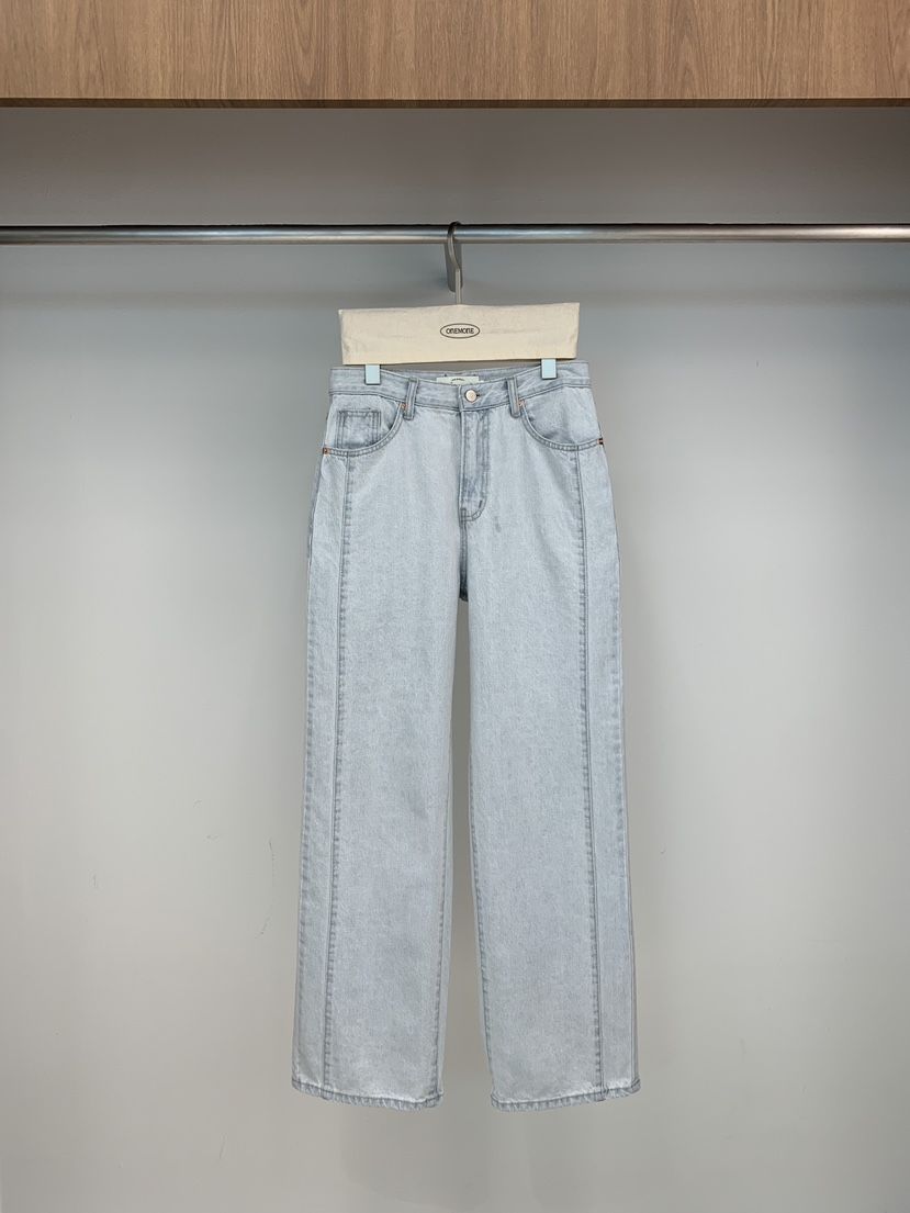 ONE MONE韓國東大門代購女裝新款26春夏時尚熱賣推薦牛仔褲ONE MONE牛仔褲