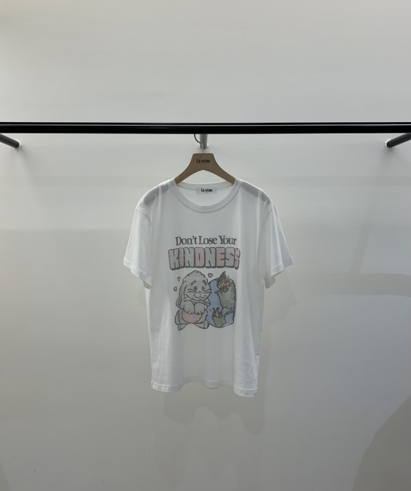 LA CREME韓國東大門直郵女裝新款熱賣時尚職業人氣T恤兔子LA CREMET恤