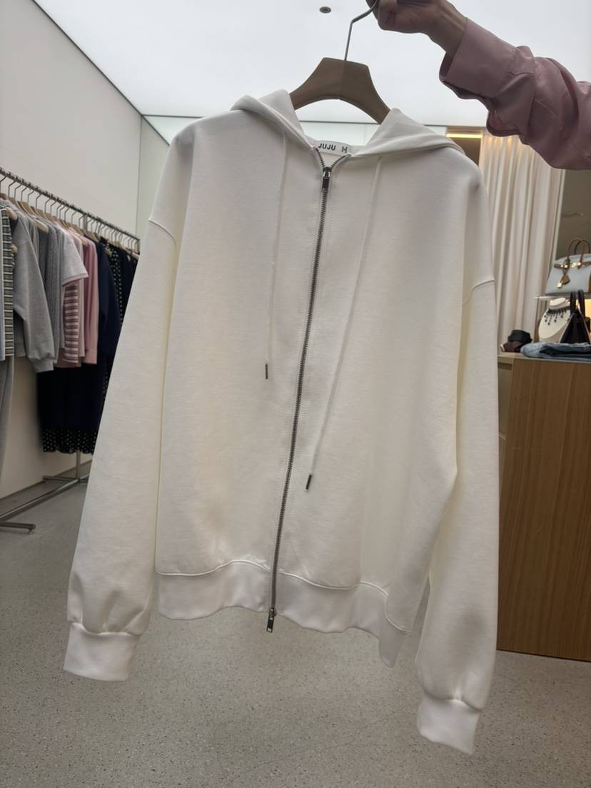 JUJU韓國東大門直郵女裝新品休閑推薦人氣衛衣連帽拉鏈衫JUJU衛衣