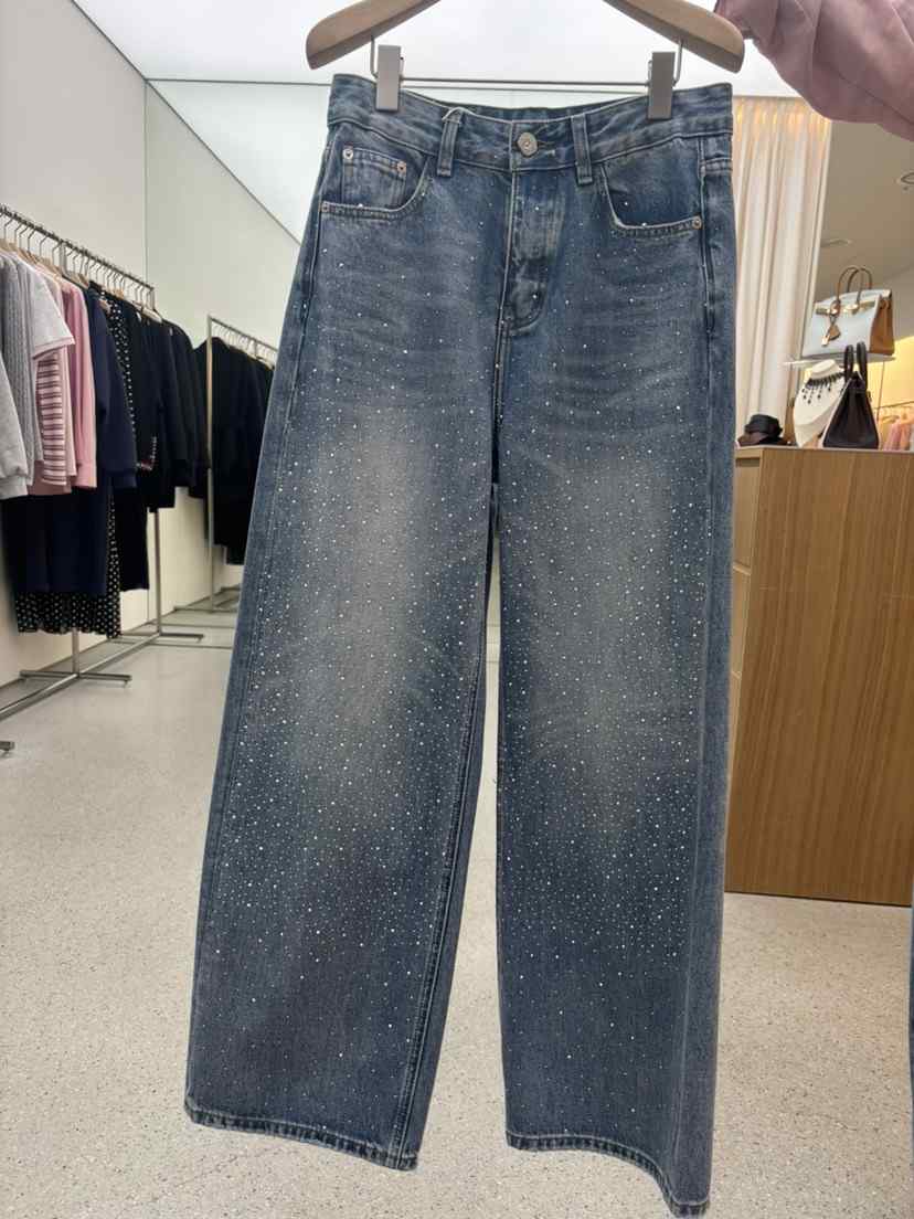 JUJU韓國代購女士新品時尚職業熱賣推薦26春夏人氣牛仔褲JUJU牛仔褲