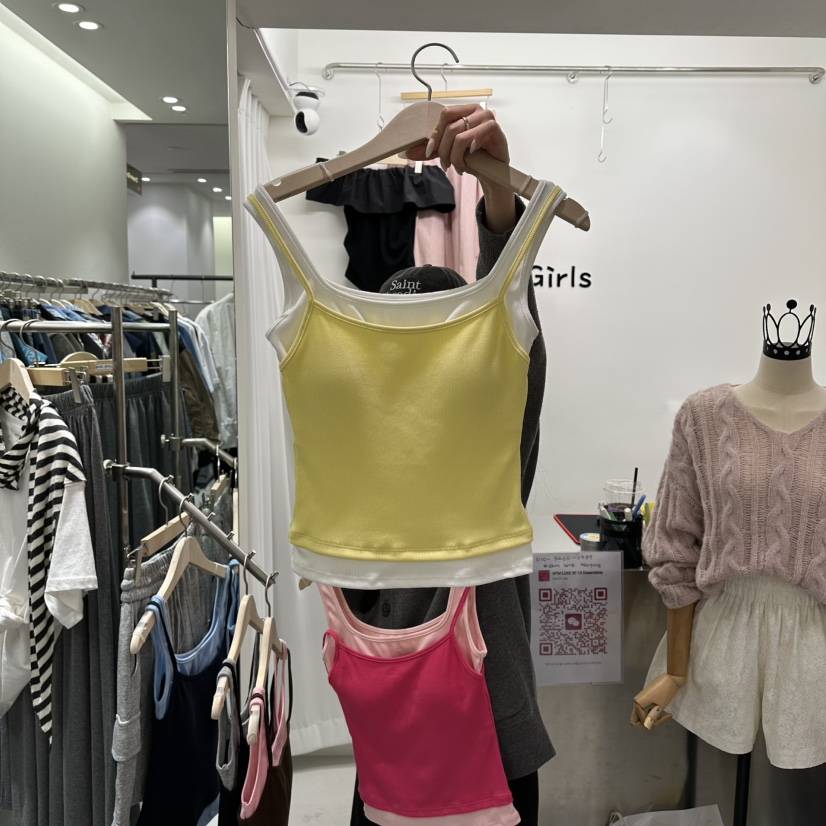 AHOY韓國東大門直郵女裝新款時尚職業推薦熱賣休閑吊帶背心AHOY吊帶/背心