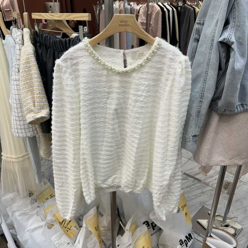 ABLESTUDIO韓國東大門直郵女士新品時尚人氣熱賣襯衫蕾絲衫ABLESTUDIO襯衫/蕾絲衫