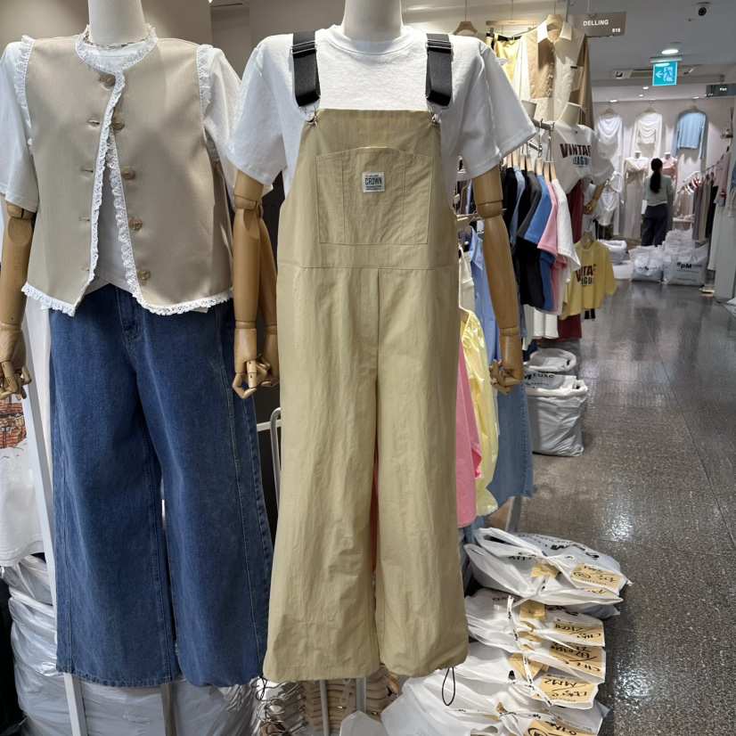 DELLING韓國東大門代購女裝新款人氣時尚熱賣背帶褲不含內搭DELLING背帶褲