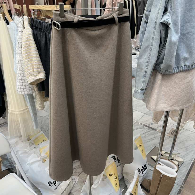 ABLESTUDIO韓國直郵女裝新品26春夏休閑推薦時尚長裙含腰帶ABLESTUDIO長裙