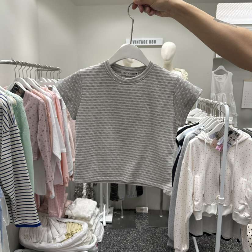 VINTAGE 888韓國直郵實拍女士新品時尚26春夏人氣職業T恤VINTAGE888/TRIPLE EIGHTT恤