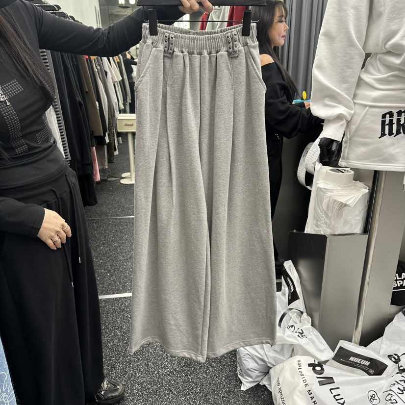 NUEUN韓國直郵實拍女裝新品26春夏職業時尚推薦休閑褲腰帶NUEUN/SEEOT休閑褲