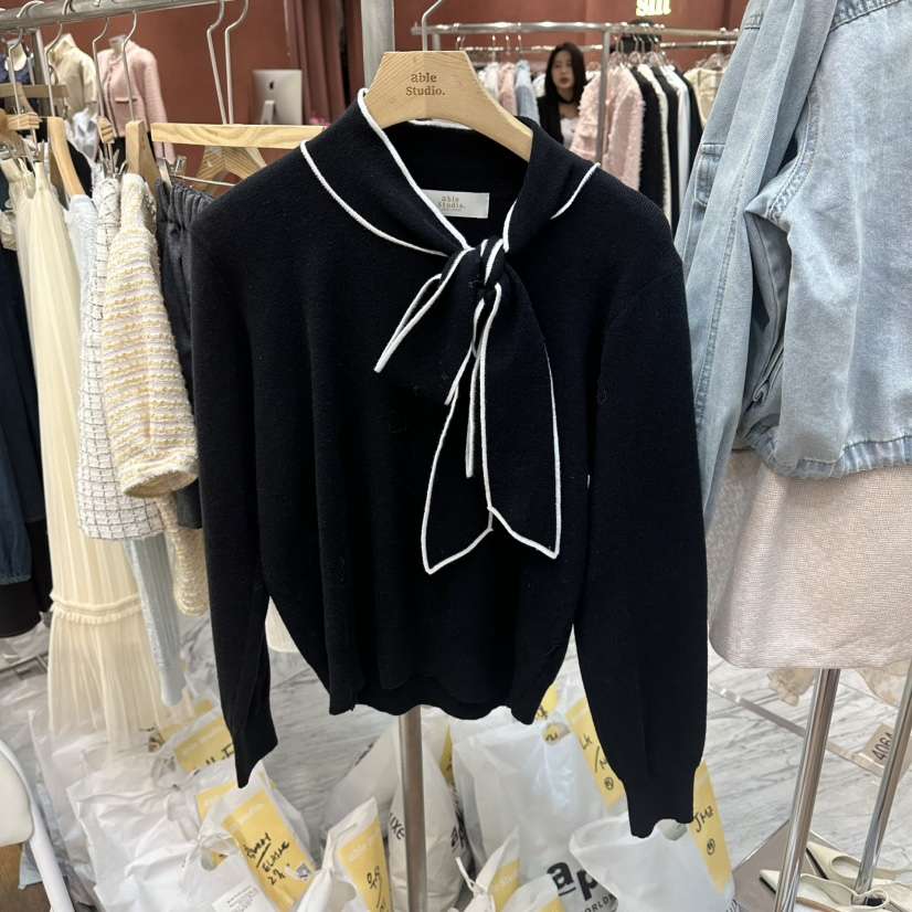 ABLESTUDIO東大門直郵女士新款休閑人氣熱賣推薦職業針織衫ABLESTUDIO針織衫