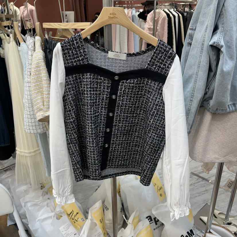 ABLESTUDIO東大門代購女裝新品職業真品推薦26春夏襯衫蕾絲衫ABLESTUDIO襯衫/蕾絲衫