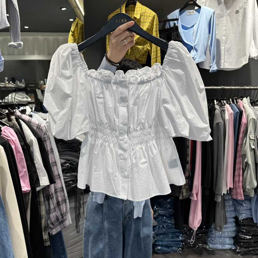 STAR-L韓國直郵女士新品時尚熱賣休閑真品人氣襯衫蕾絲衫STAR-L襯衫/蕾絲衫