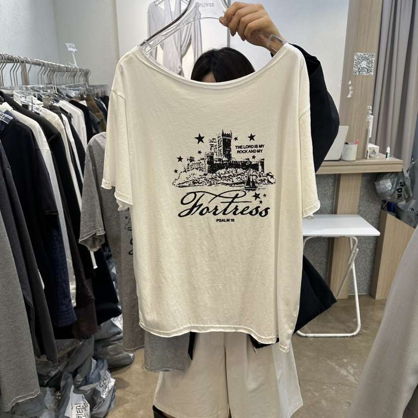 PLOVER東大門實拍女裝新款真品熱賣職業人氣26春夏休閑T恤PLO_VERT恤