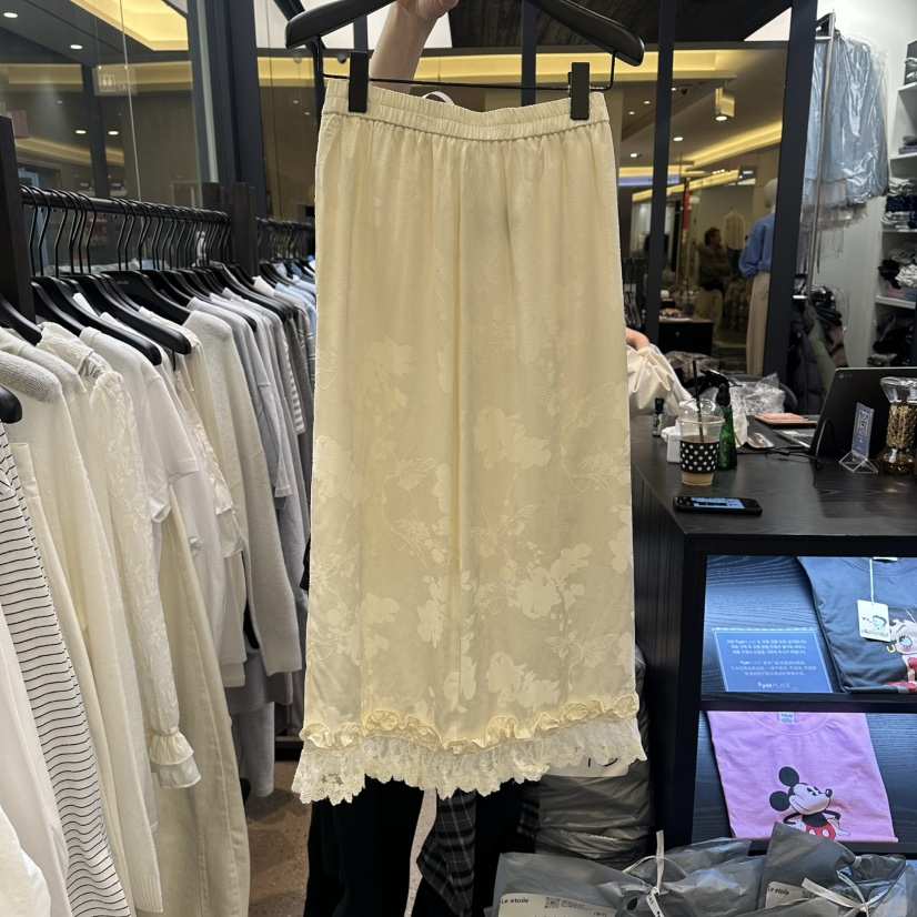 LE ETOILE韓國直郵女士新款人氣時尚職業休閑真品長裙刺繡Le etoile長裙