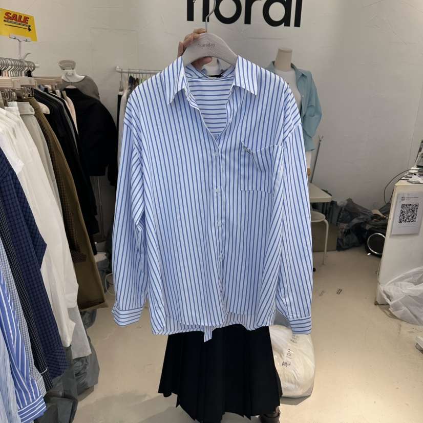 FLORAL東大門代購女裝新款時尚熱賣26春夏人氣襯衫蕾絲衫FLORAL襯衫/蕾絲衫