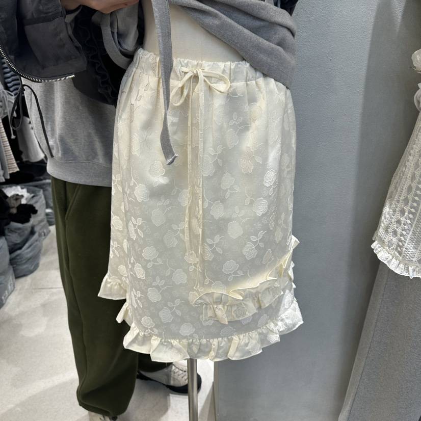 ANDE東大門直郵女裝新款休閑熱賣推薦職業半身裙中短裙毛絨Ande半身裙/中短裙