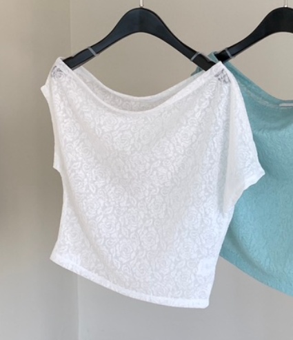 BLACK PIG韓國直郵女裝新品職業休閑時尚人氣熱賣T恤蕾絲VIVIAN_LEET恤