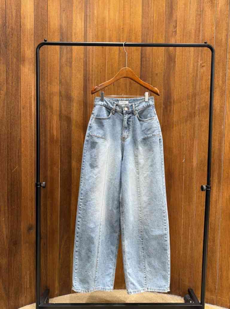 2TWO MOON韓國直郵實拍女裝新品26春夏熱賣時尚人氣牛仔褲2TWO MOON牛仔褲