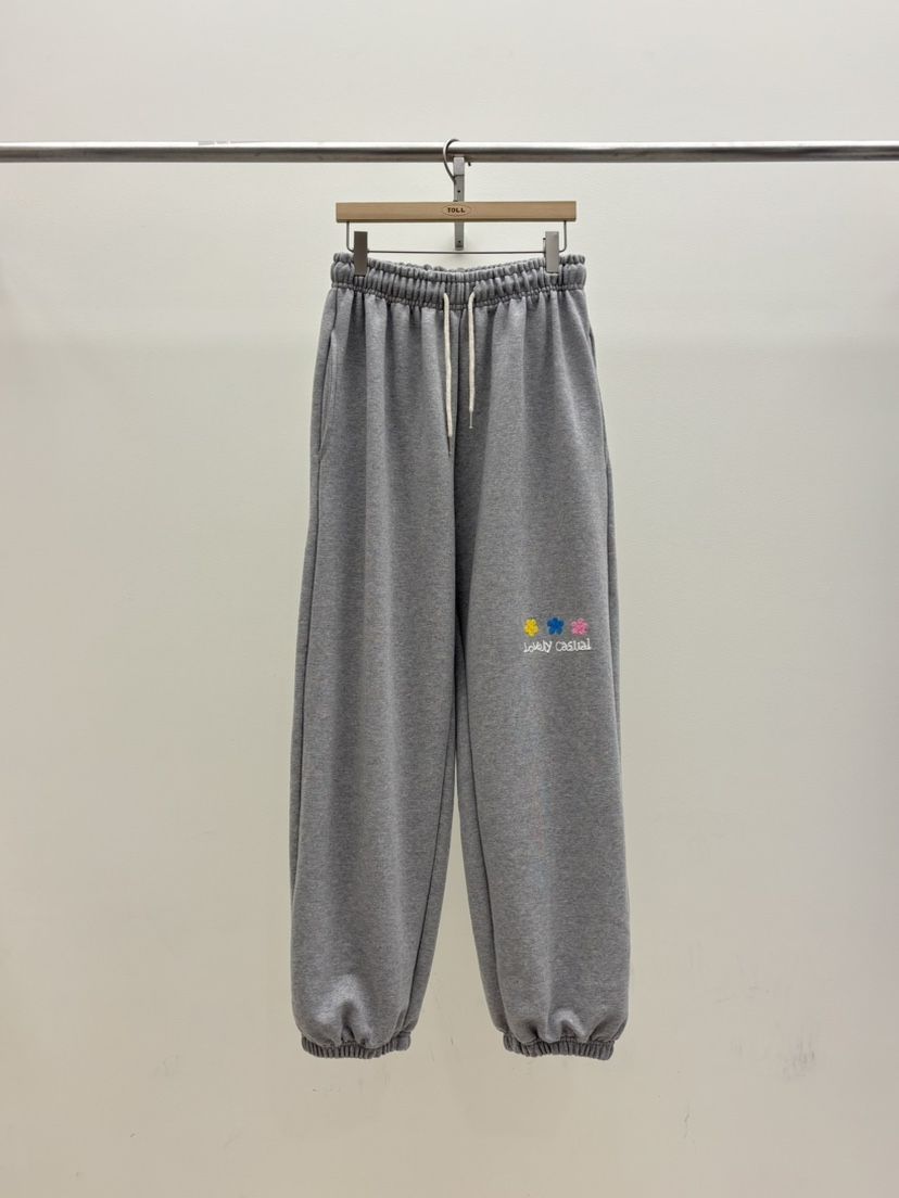 TOLL韓國東大門直郵女裝新款職業時尚人氣26春夏休閑褲刺繡TOLL休閑褲