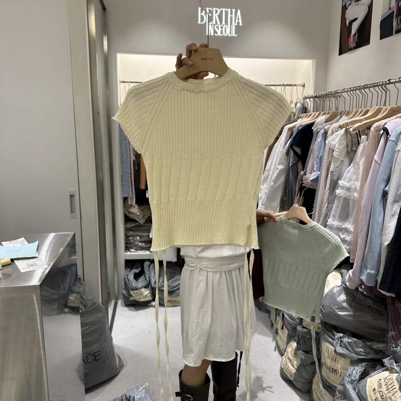 BERTHA韓國東大門代購女裝新品26春夏職業時尚人氣針織衫BERTHA針織衫