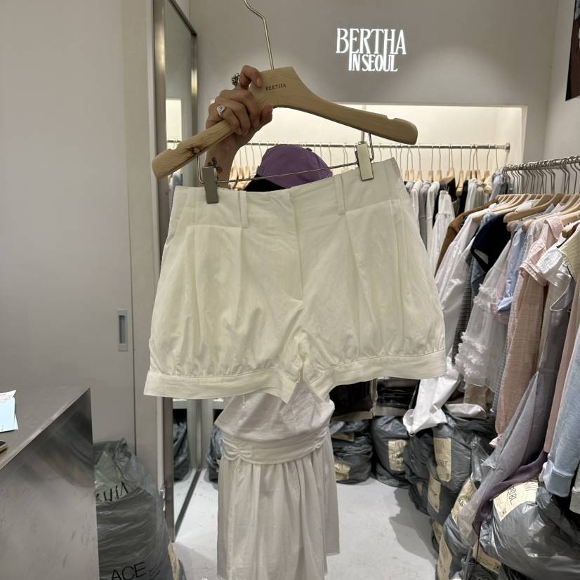 BERTHA韓國代購女裝新款推薦26春夏職業時尚短褲不含腰帶BERTHA短褲