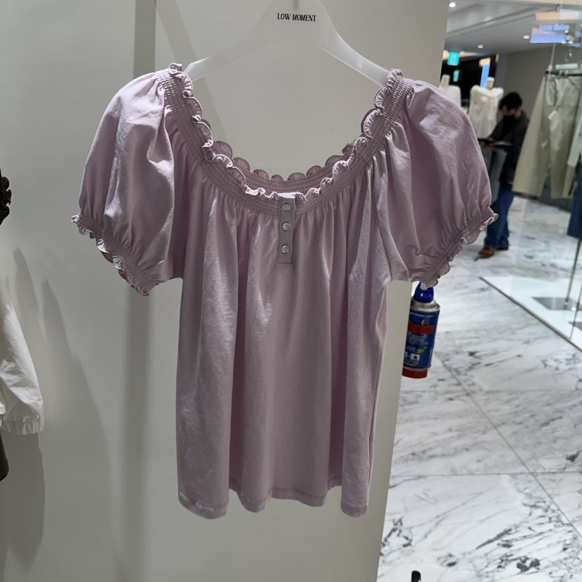 LOW MOMENT韓國東大門直郵女士新品26春夏推薦襯衫蕾絲衫LOW MOMENT襯衫/蕾絲衫