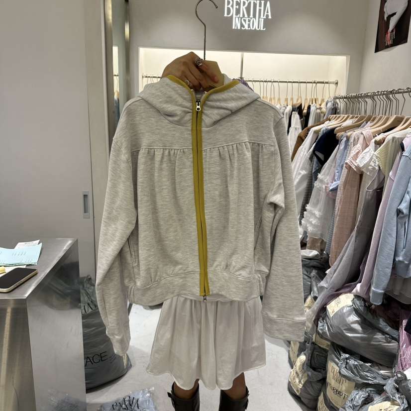 BERTHA韓國代購女裝新款推薦時尚熱賣人氣夾克連帽拉鏈衫BERTHA夾克