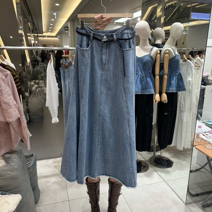 XPARTY韓國東大門代購女裝新款時尚26春夏職業長裙不含腰帶XPARTY長裙