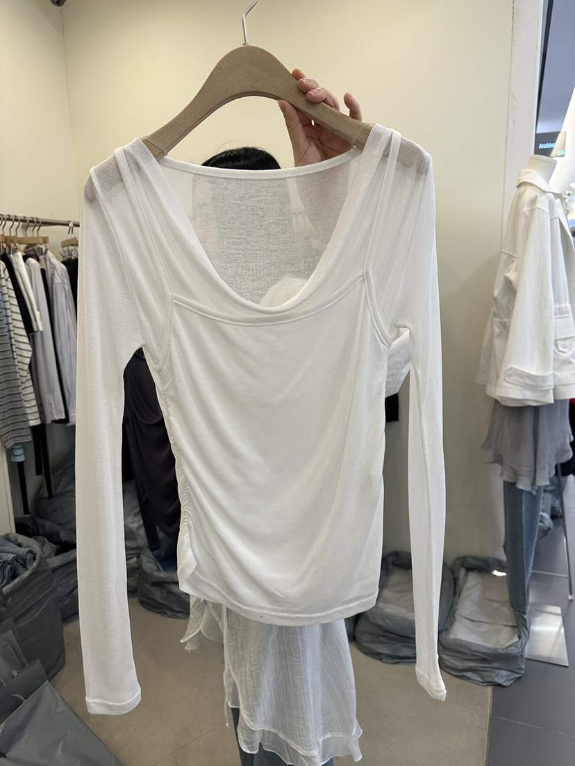 MONDAYMORING東大門直郵女士新款推薦26春夏休閑真品長袖T恤MONDAYMORING長袖T恤