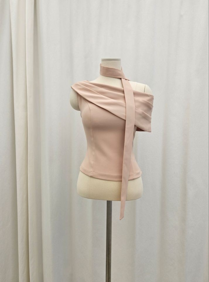 HIGH HEELS東大門代購女士新品人氣真品襯衫蕾絲衫含脖帶HIGH HEELS襯衫/蕾絲衫