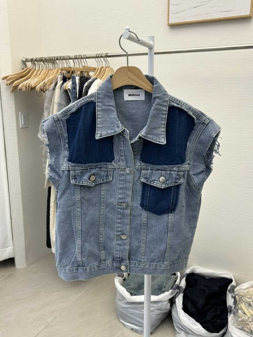 MILK TEA東大門實拍女裝新品推薦26春夏熱賣人氣休閑馬甲MILK TEA馬甲