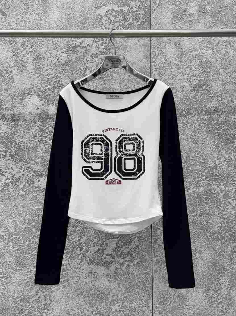 BADCALM東大門直郵女士新款26春夏人氣真品推薦職業長袖T恤BADCALM長袖T恤