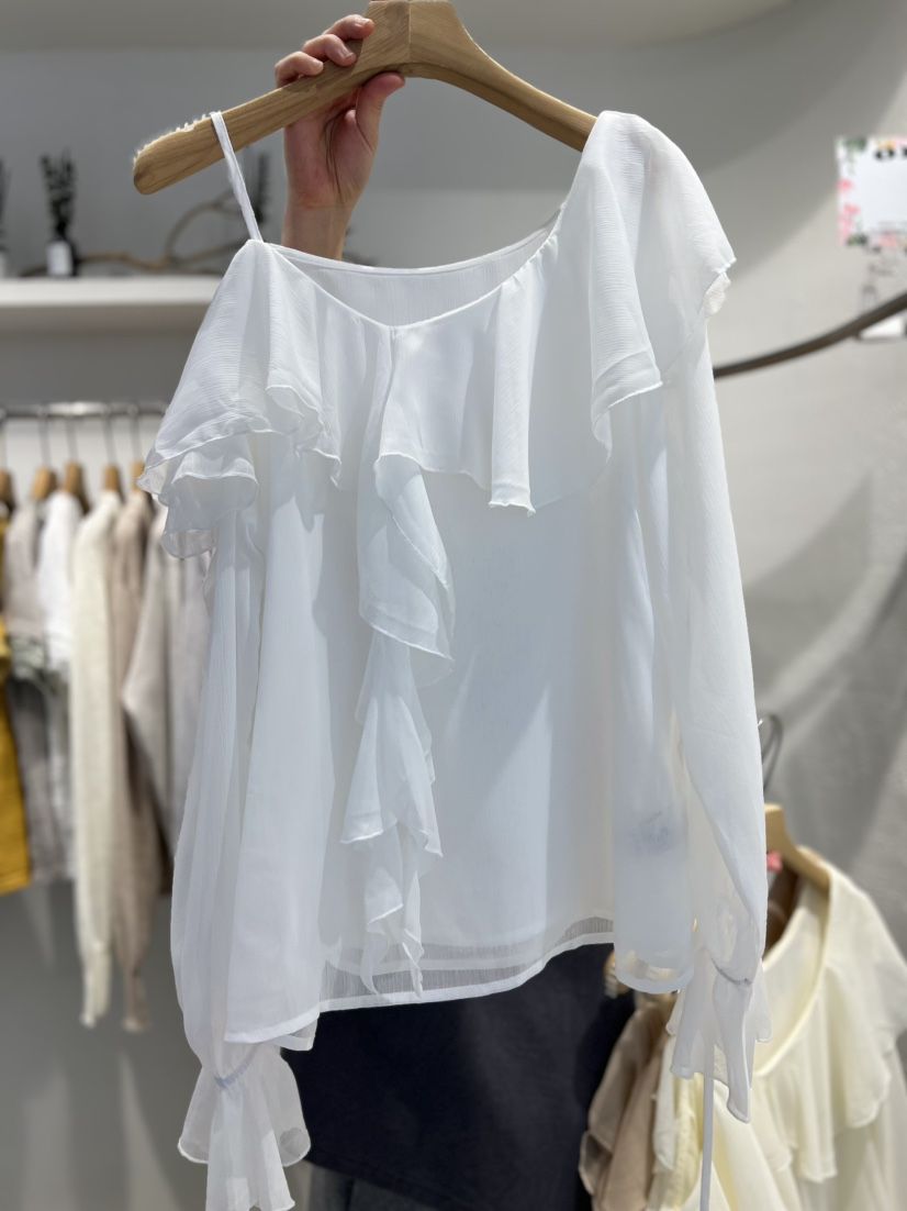 OLA韓國代購女裝新品推薦熱賣人氣休閑真品職業襯衫蕾絲衫mellor/OLA襯衫/蕾絲衫