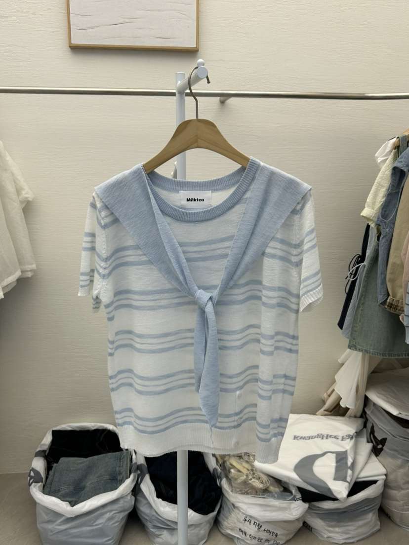 MILK TEA東大門實拍女裝新款推薦人氣職業26春夏針織衫披肩MILK TEA針織衫