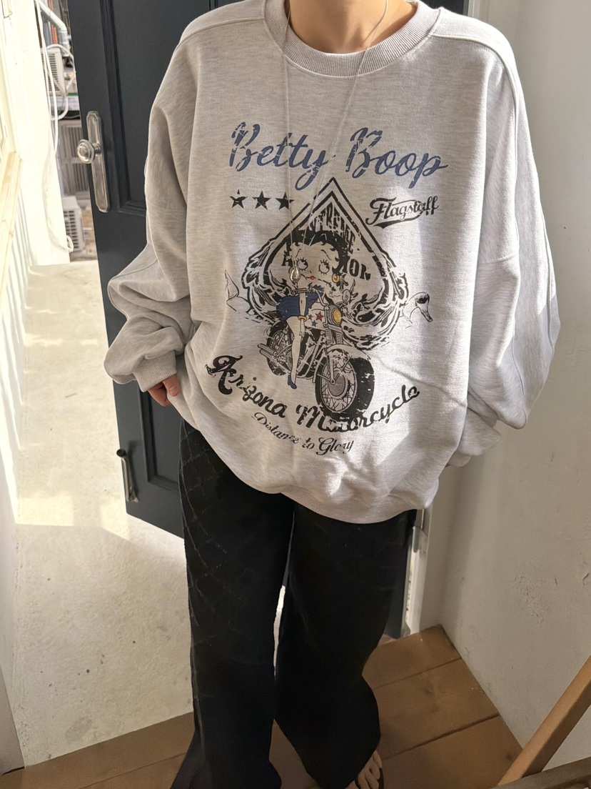 THE LINE-Q韓國直郵女士新品26春夏推薦職業真品休閑衛衣THE LINE-Q衛衣