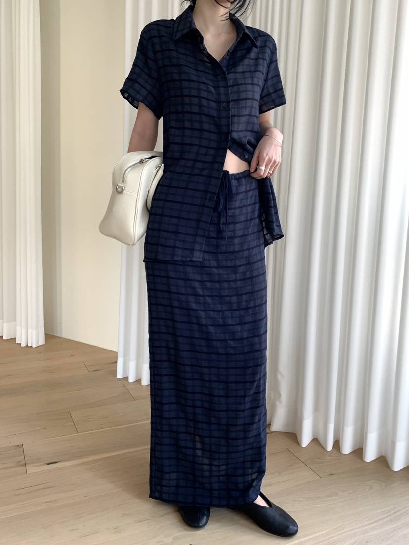 BLACK PIG東大門直郵女裝新品人氣休閑26春夏職業時尚長裙VIVIAN_LEE長裙