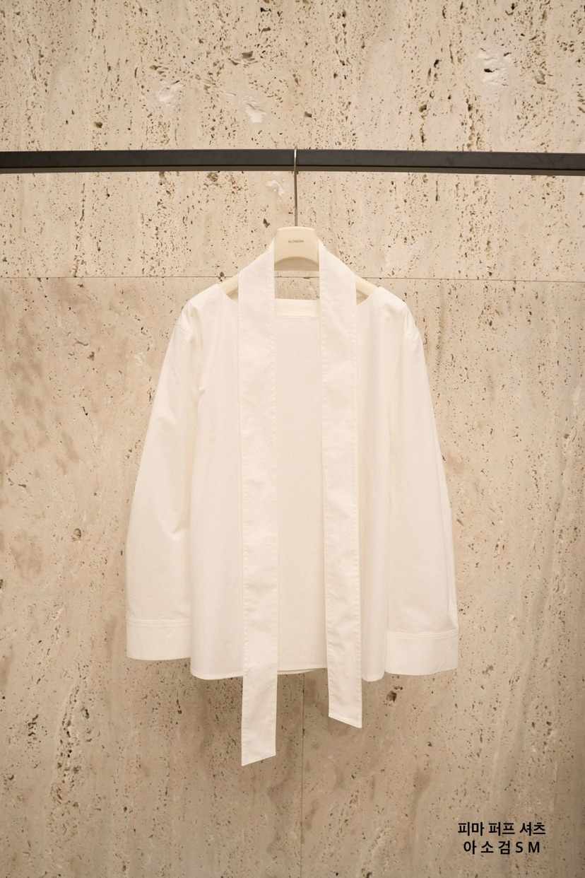 BLOSSOM韓國直郵實拍女裝新品26春夏時尚襯衫蕾絲衫含脖帶棉BLOSSOM襯衫/蕾絲衫