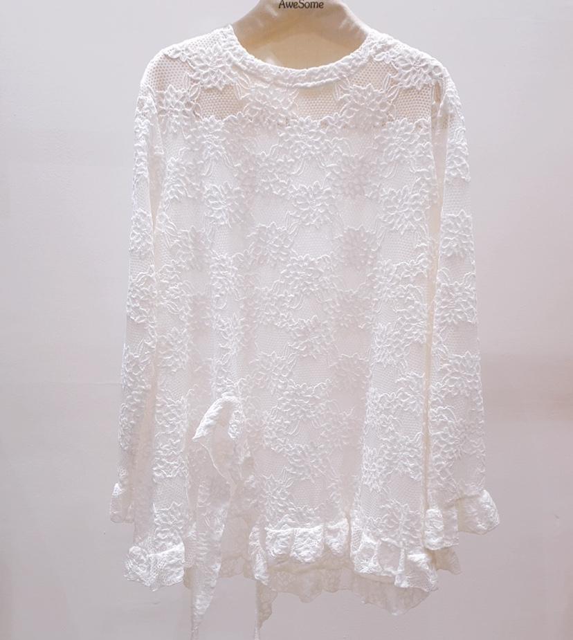 AWESOME-P韓國東大門直郵女士新款職業休閑熱賣26春夏長袖T恤AWESOME-P長袖T恤