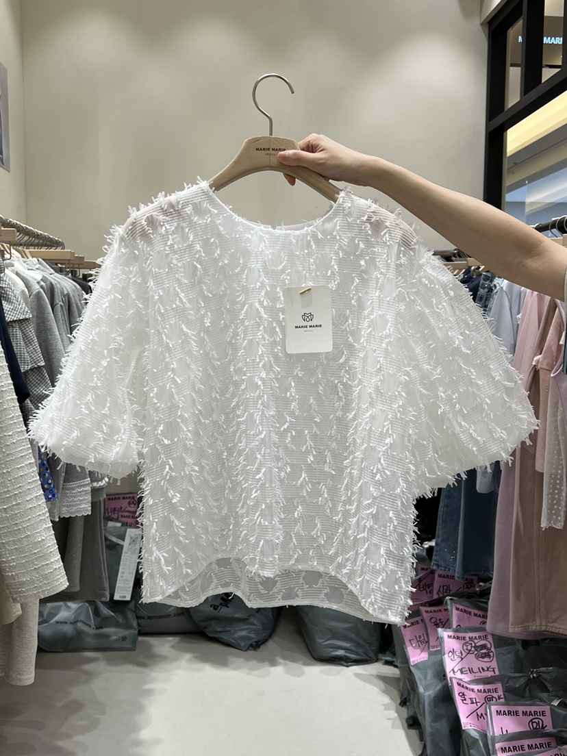 MARIE MARIE韓國直郵實拍女裝新品時尚職業襯衫蕾絲衫天絲MARIE MARIE襯衫/蕾絲衫