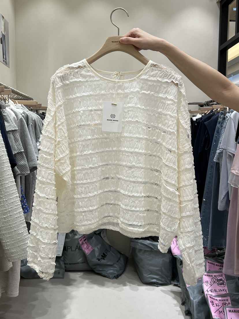 MARIE MARIE韓國東大門直郵女裝新品時尚推薦襯衫蕾絲衫MARIE MARIE襯衫/蕾絲衫