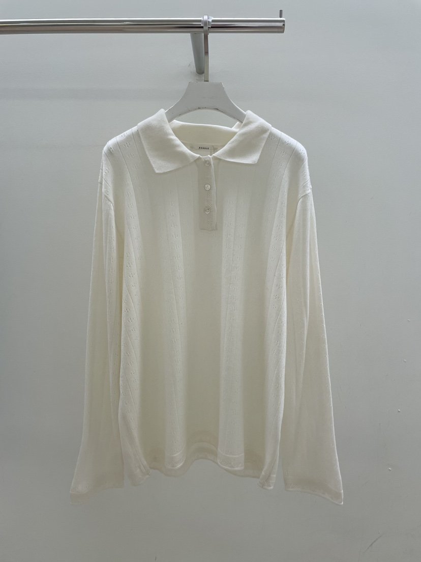 PEBBLE韓國東大門直郵女裝新品職業26春夏時尚人氣針織衫PEBBLE針織衫