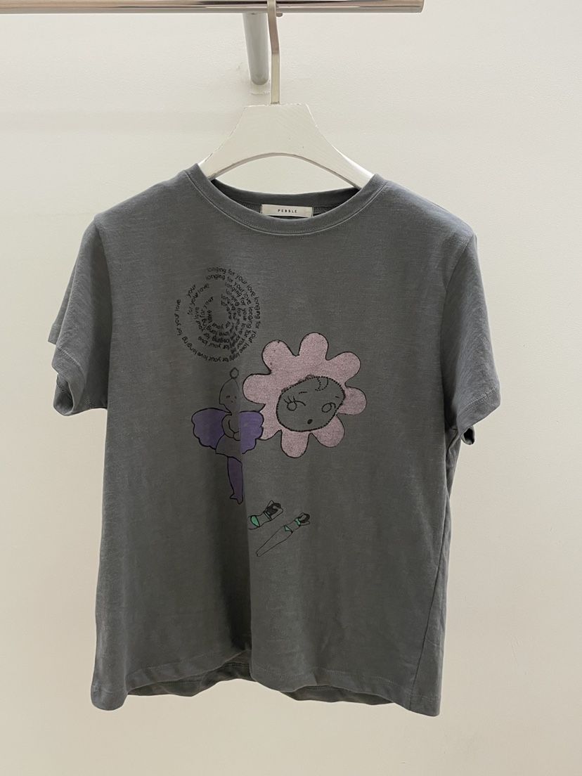 PEBBLE韓國東大門代購女裝新品職業26春夏時尚休閑推薦T恤PEBBLET恤