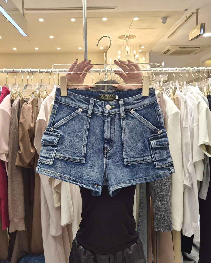 WORK SHOP韓國東大門直郵女士新款26春夏熱賣推薦時尚短褲Work_shop短褲
