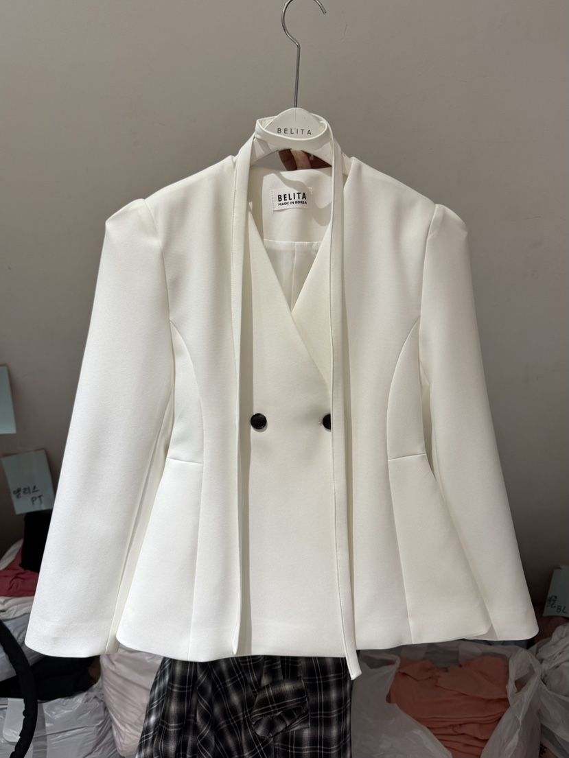 BELITA-L韓國東大門代購女士新品職業時尚26春夏夾克含脖帶BELITA-L夾克