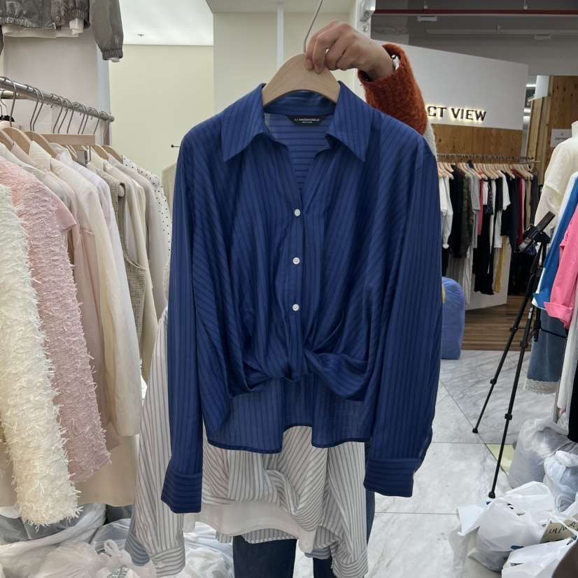 MADEMOISELL韓國東大門直郵女裝新品人氣熱賣時尚襯衫蕾絲衫MADEMOISELL襯衫/蕾絲衫