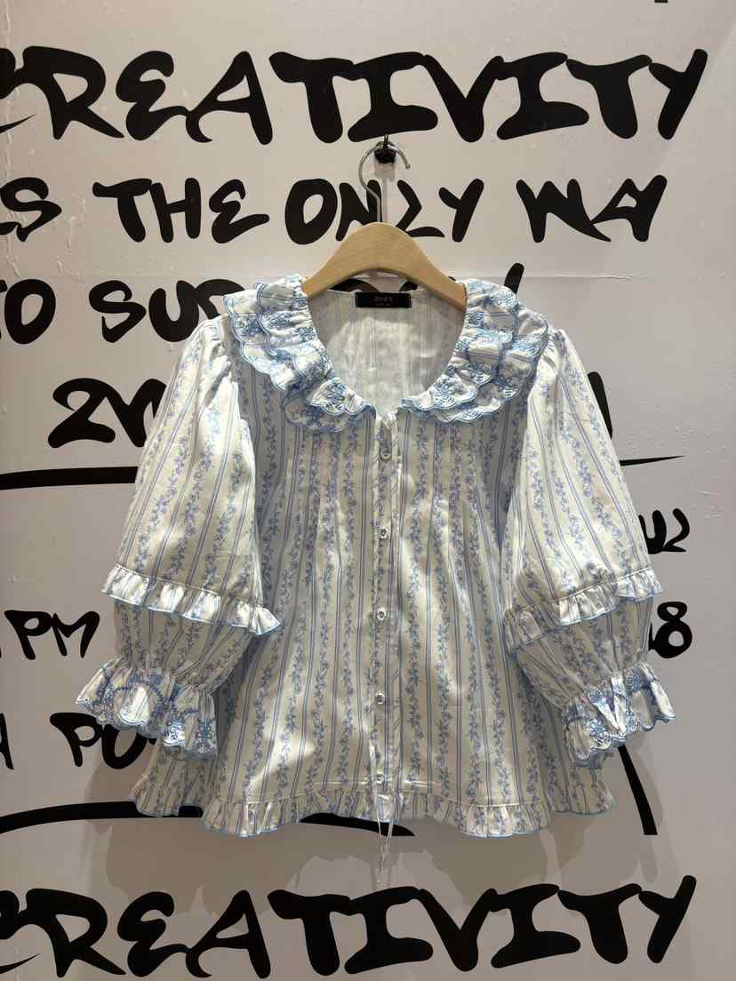 2ND K韓國直郵實拍女士新品熱賣時尚職業人氣襯衫蕾絲衫2ND K襯衫/蕾絲衫