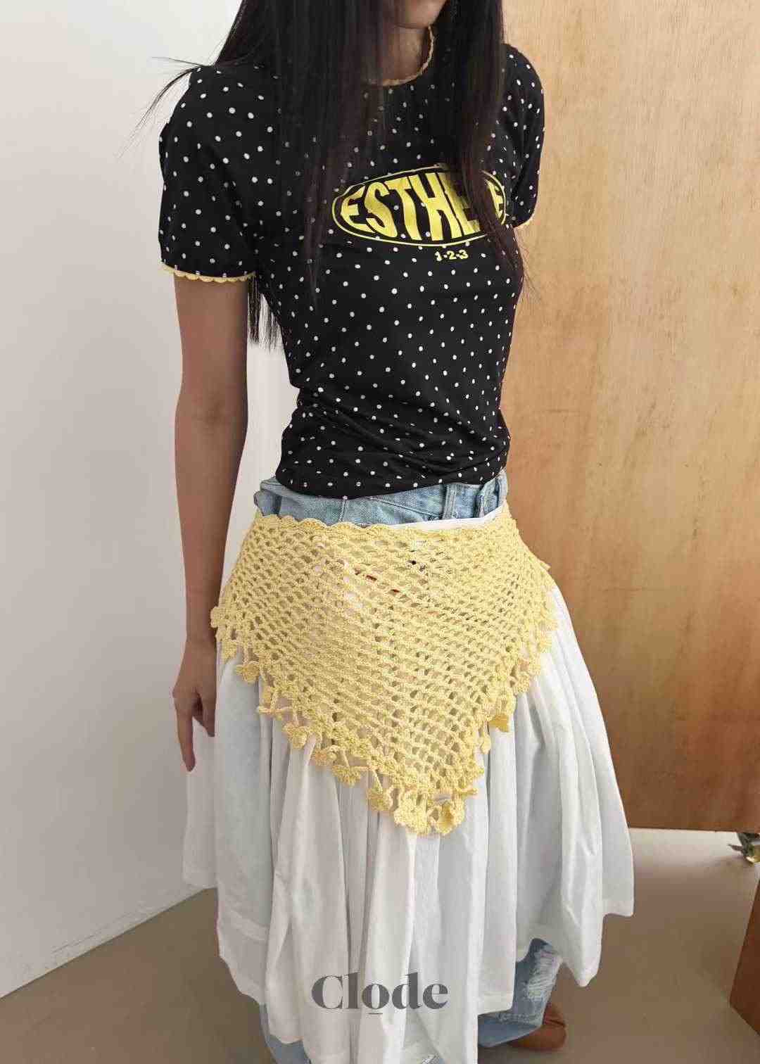 CLODE韓國直郵實拍女士新品推薦職業時尚人氣圍巾披肩手工CLODE圍巾/披肩