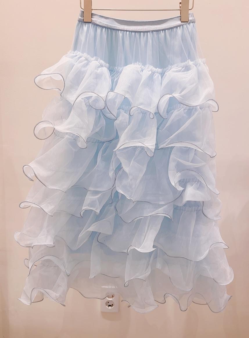 AWESOME-P韓國直郵女裝新款職業休閑推薦時尚半身裙中短裙AWESOME-P半身裙/中短裙