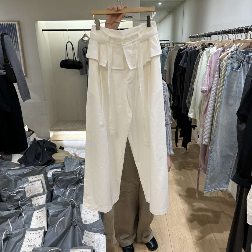 WINSOME韓國直郵女裝新品休閑人氣26春夏熱賣推薦裙褲含腰帶WINSOME裙褲