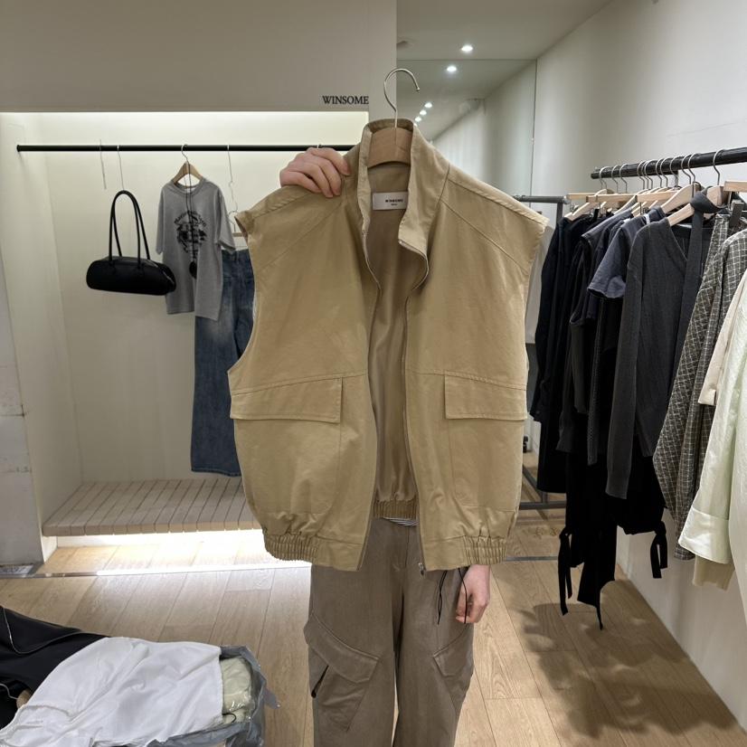 WINSOME韓國直郵實拍女裝新款人氣推薦時尚26春夏馬甲口袋WINSOME馬甲