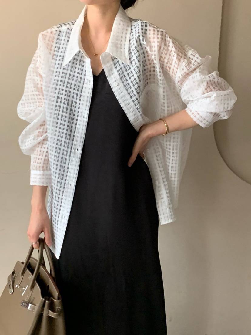 COBALT BLUE韓國東大門直郵女裝新品休閑推薦襯衫蕾絲衫COBALT BLUE襯衫/蕾絲衫