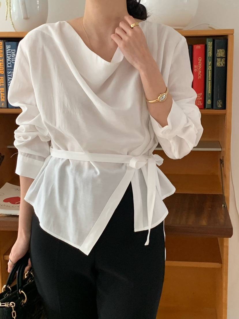 COBALT BLUE韓國直郵女裝新品推薦職業人氣26春夏襯衫蕾絲衫COBALT BLUE襯衫/蕾絲衫